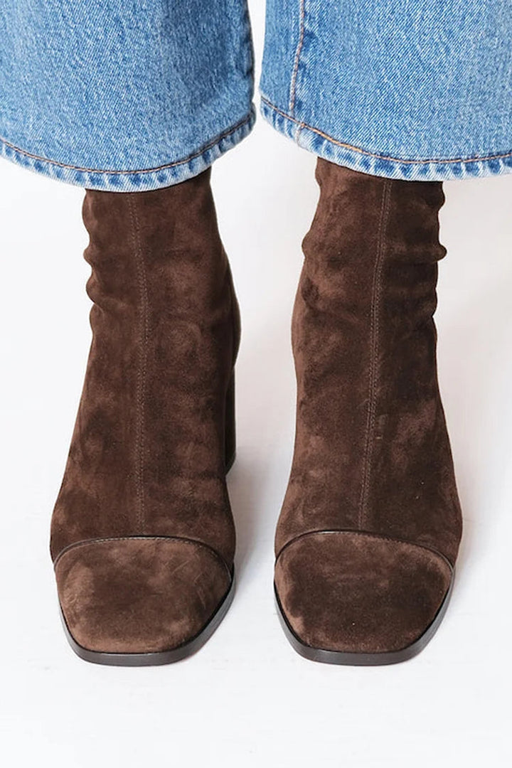Sophie | Square Toe Heeled Boots