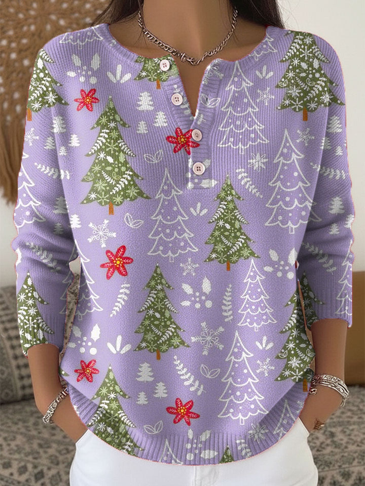 Clara | Cozy Winter Pines Holiday Sweater