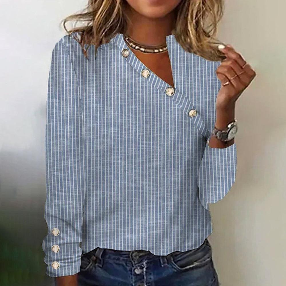 Sophie | Striped V-Neck Top