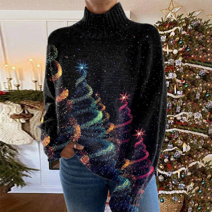 Giselle | Sparkling Holiday Turtleneck Sweater