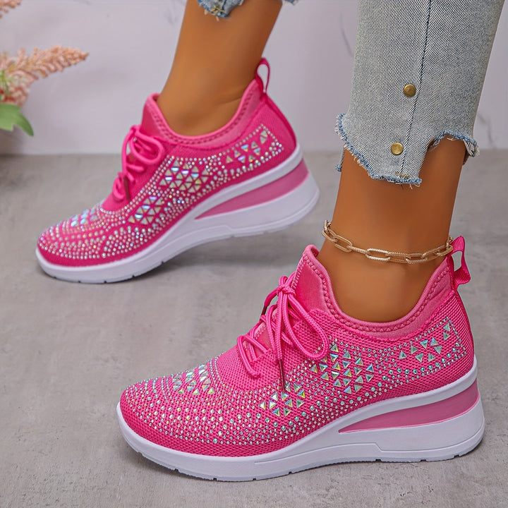 Lianne | Wedge Sneakers with Sparkle