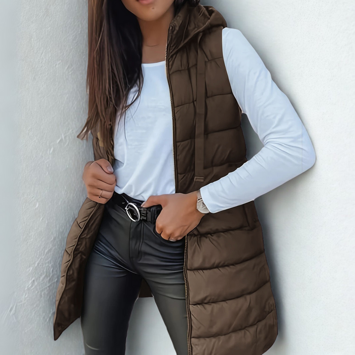 Sabrina | Hooded Lightweight Puffer Vest