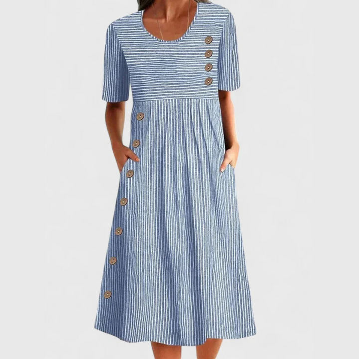 Imogen | Timeless Striped Midi Dress