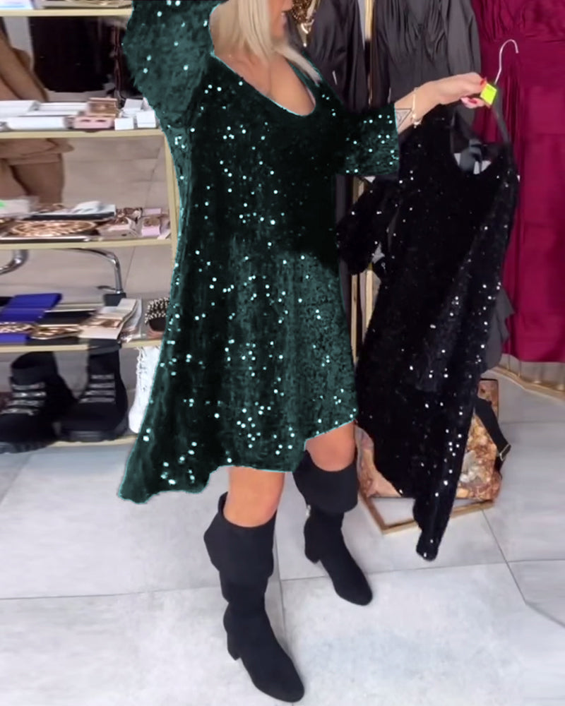 Velour | Sequined Dress with Elegance