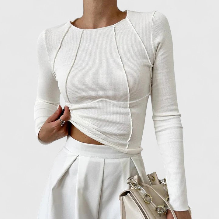 Eliza | Soft Tailored Long Sleeve Top