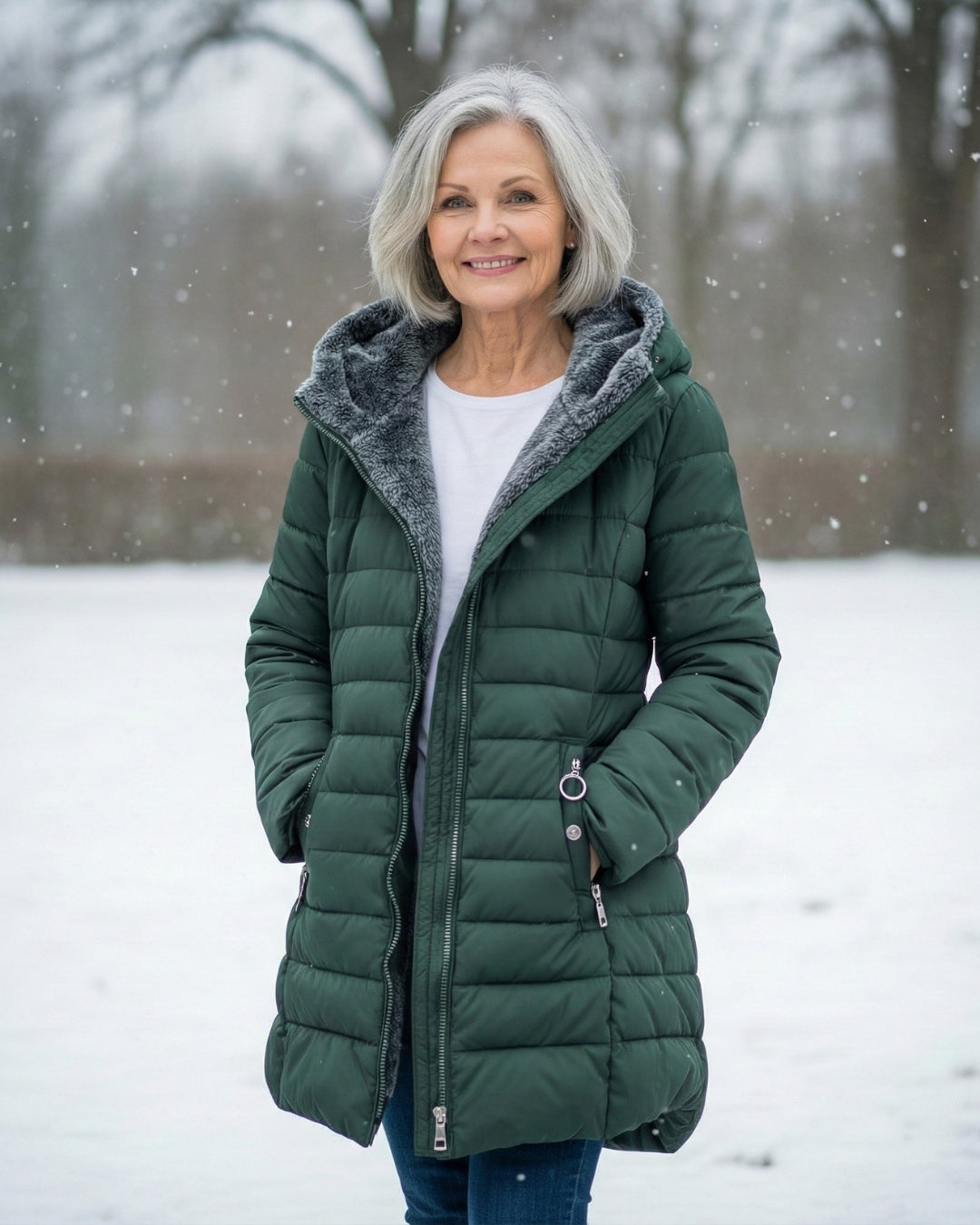 Ingrid | Fleece Lined Puffer Coat