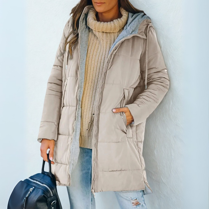 Amara | Warm Hooded Winter Jacket