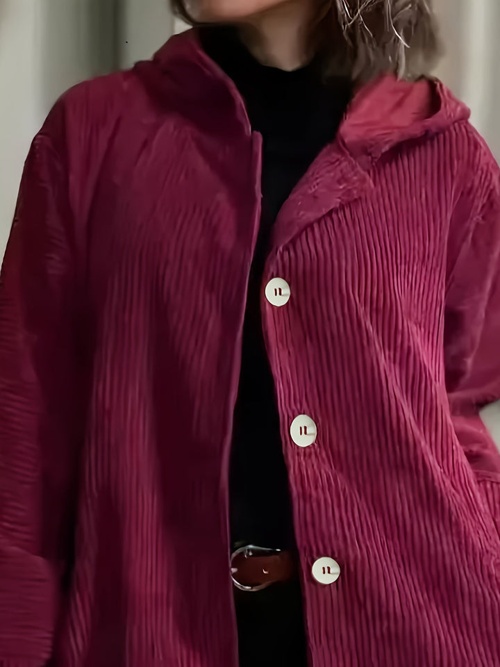 Leonie | Hooded Button Jacket