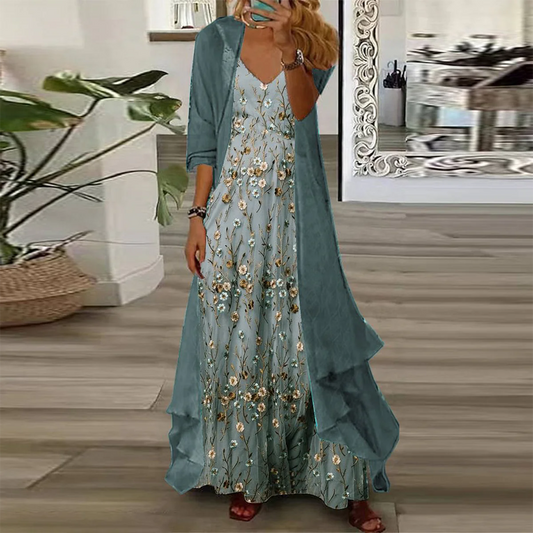 Mara | Maxi-Jurk met Jasje (2-delige set)