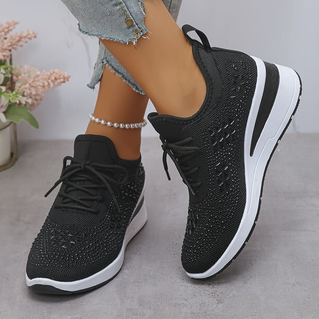 Lianne | Wedge Sneakers with Sparkle