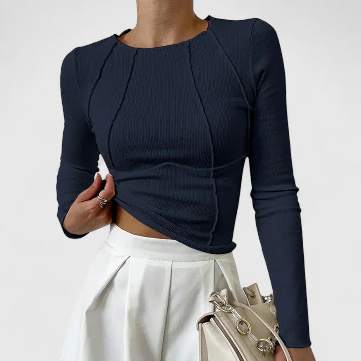 Eliza | Soft Tailored Long Sleeve Top
