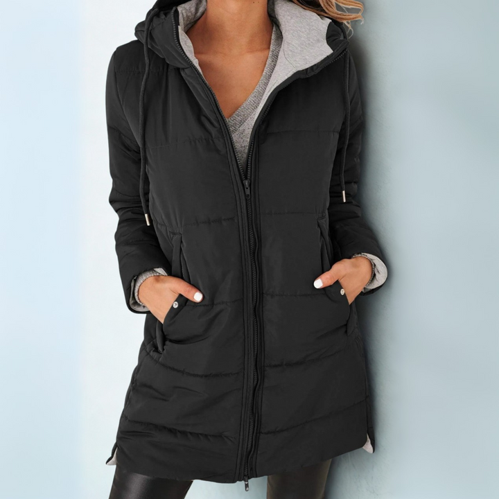 Amara | Warm Hooded Winter Jacket