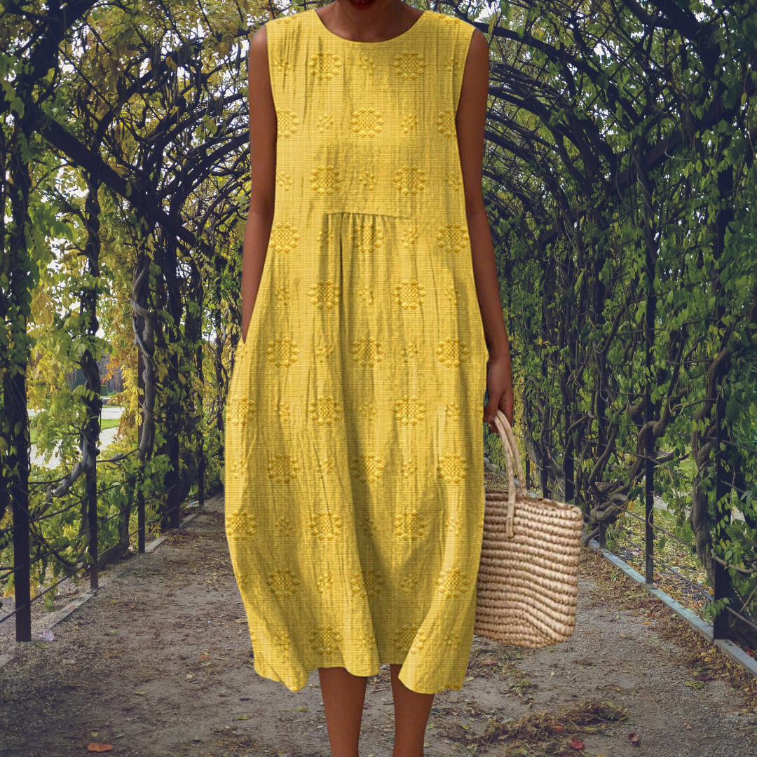 Penelope | Sleeveless Flowing Midi Dress