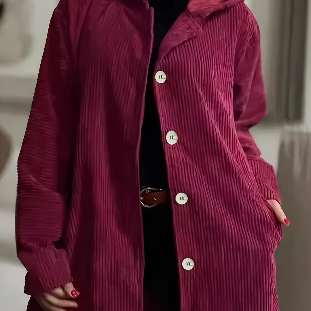 Leonie | Hooded Button Jacket