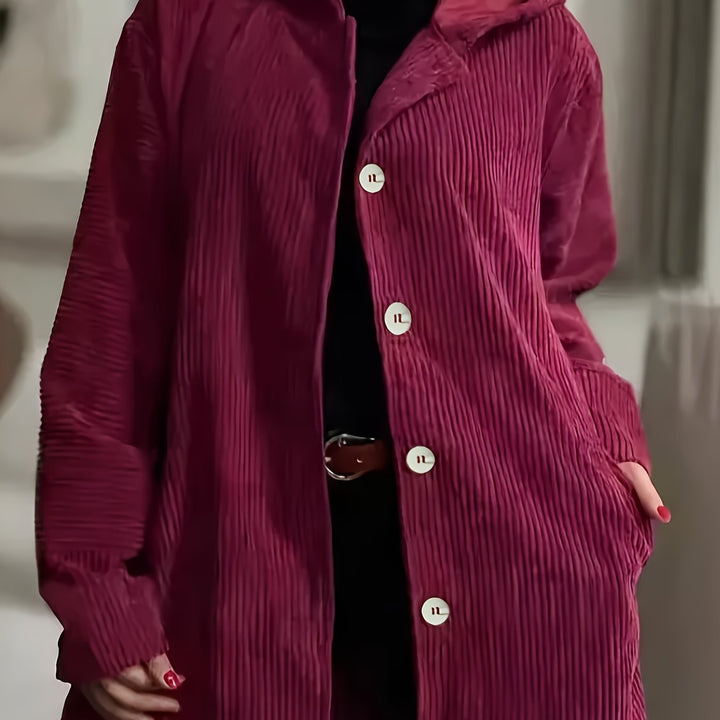 Leonie | Hooded Button Jacket