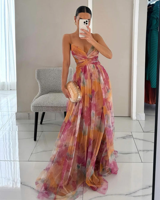 Annebel – Maxi Jurk met Bloemenprint