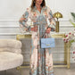 Ada | Long dress with buttoned floral print