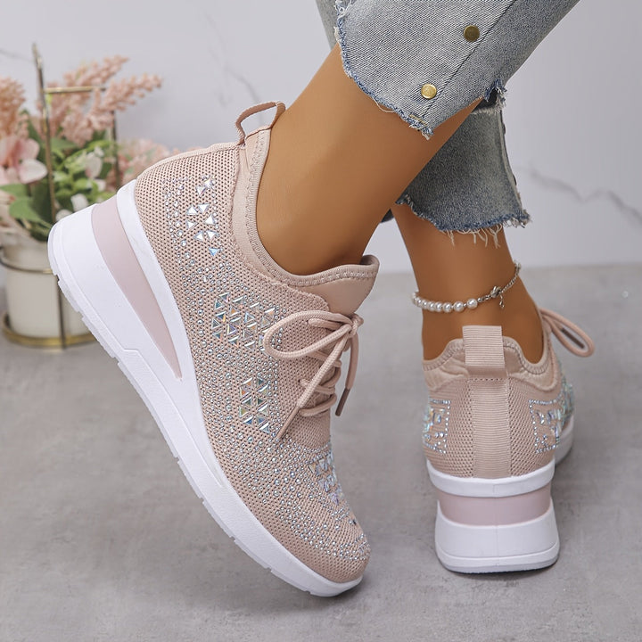 Lianne | Wedge Sneakers with Sparkle