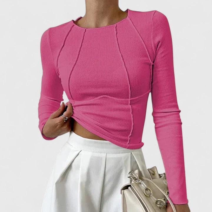 Eliza | Soft Tailored Long Sleeve Top