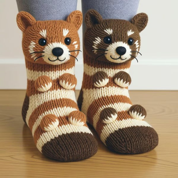 Mila | Cozy Animal Slipper Socks