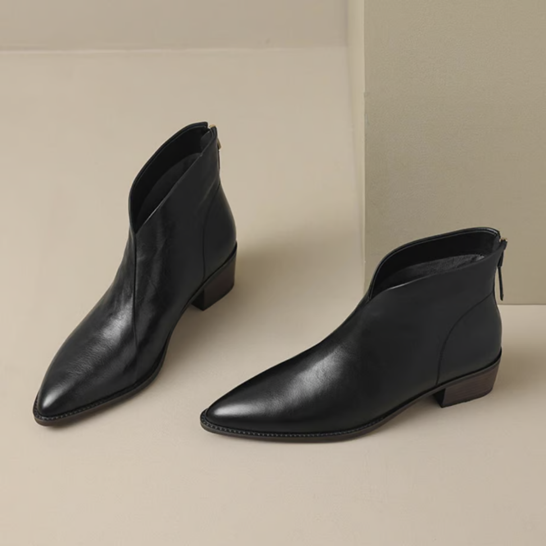Celeste | Luxury Low Heel Ankle Boots
