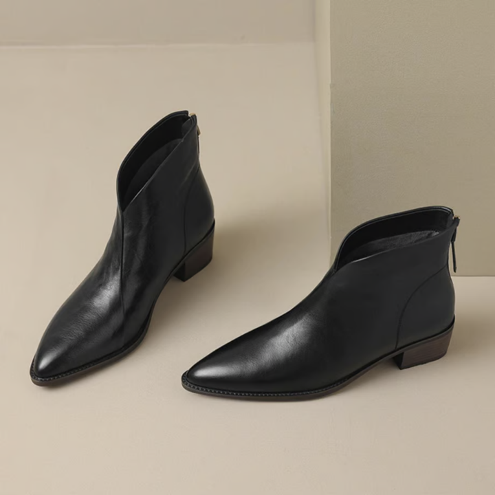 Celeste | Luxury Low Heel Ankle Boots