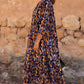 Renée | Vintage jurk met V-hals en romantische mouwen
