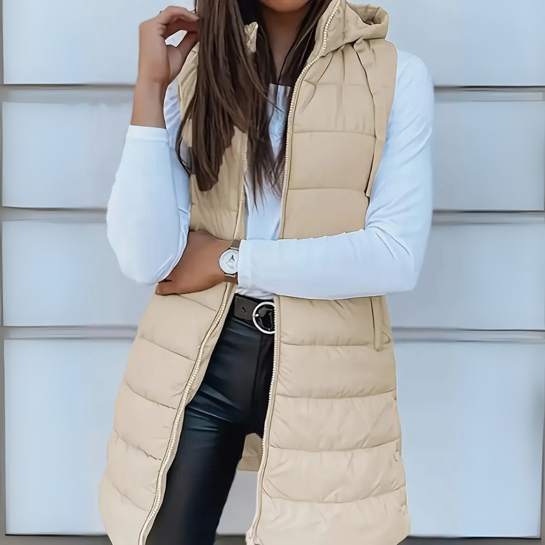 Sabrina | Hooded Lightweight Puffer Vest