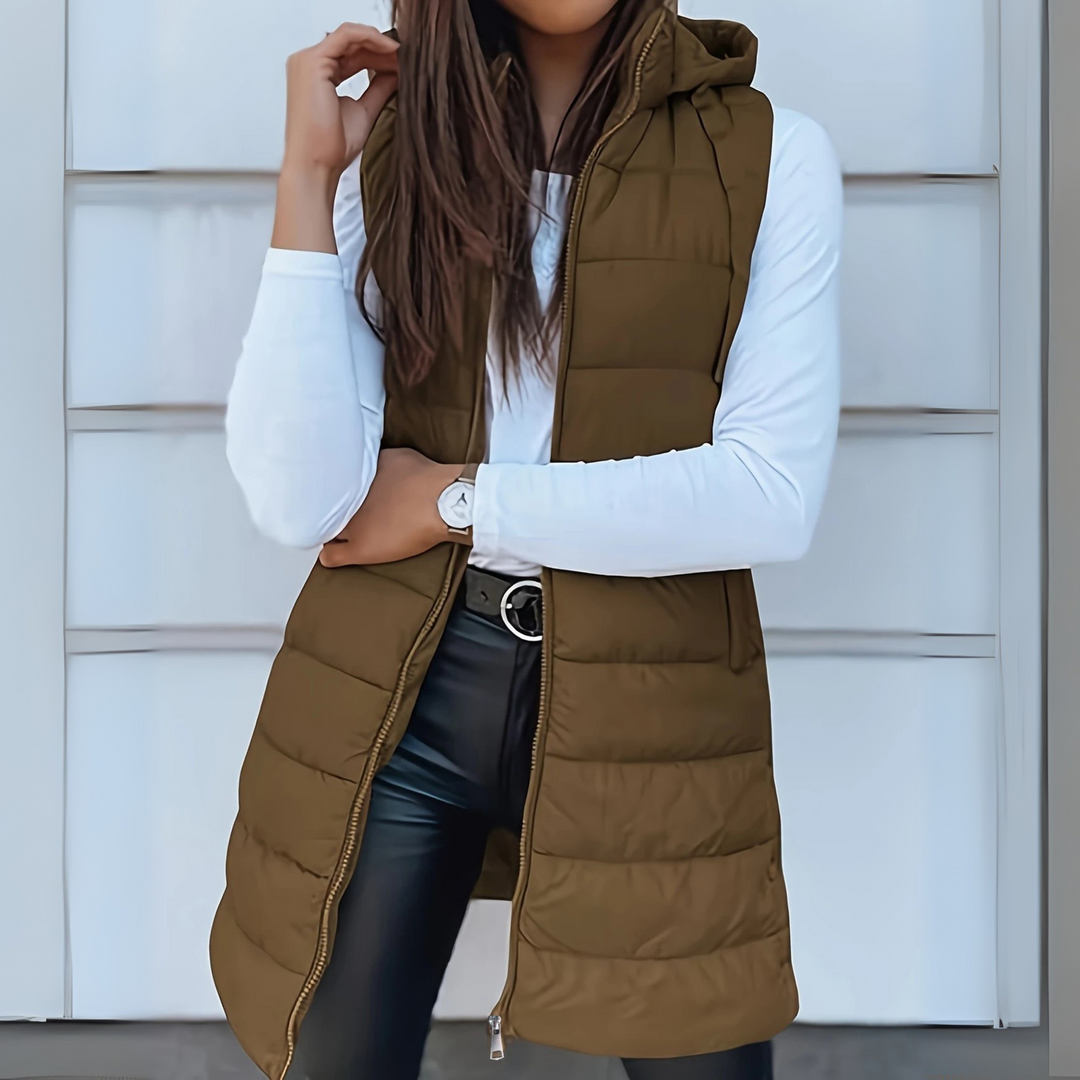 Sabrina | Hooded Lightweight Puffer Vest