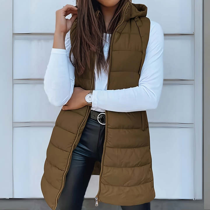 Sabrina | Hooded Lightweight Puffer Vest