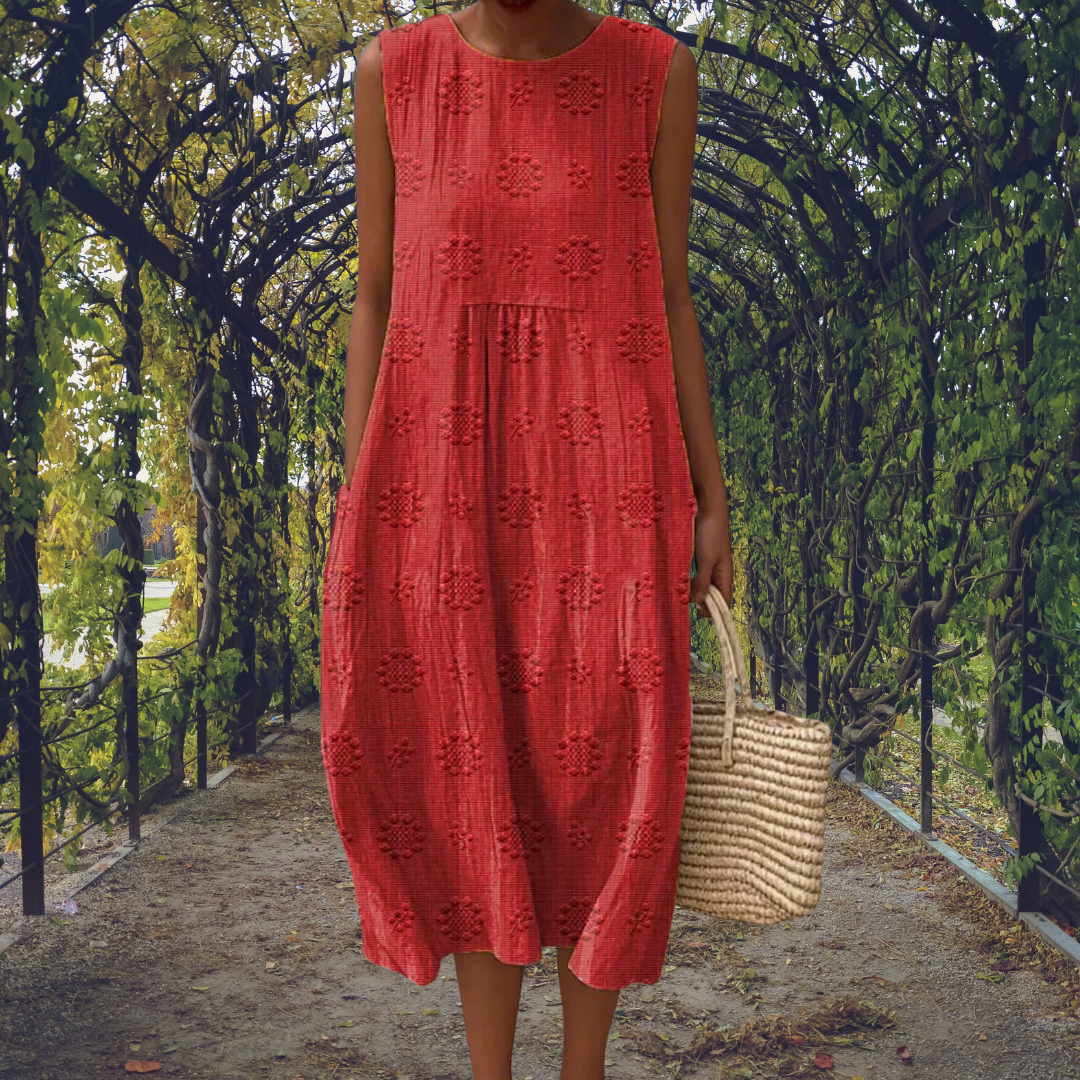 Penelope | Sleeveless Flowing Midi Dress