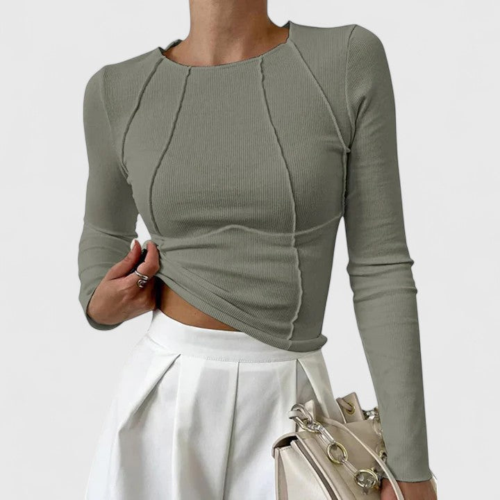 Eliza | Soft Tailored Long Sleeve Top