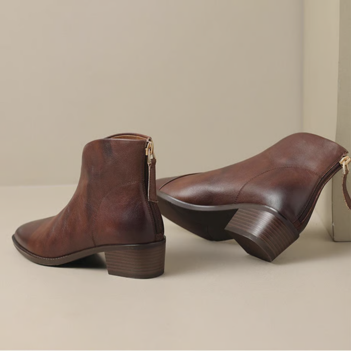 Celeste | Luxury Low Heel Ankle Boots