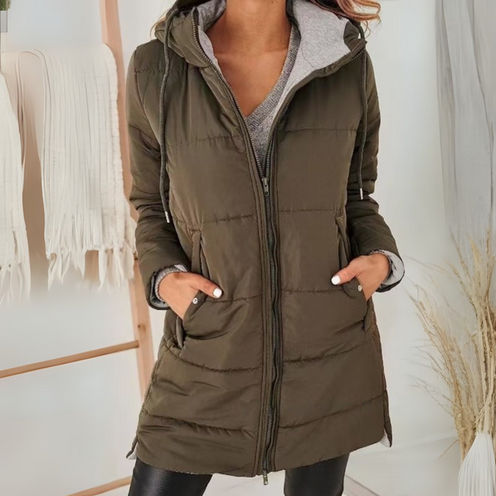 Amara | Warm Hooded Winter Jacket