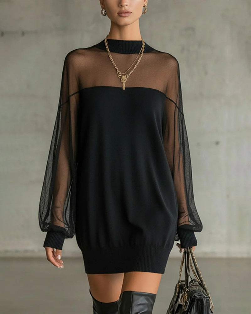 Claire | Cotton Gauze Lantern Sleeve Dress