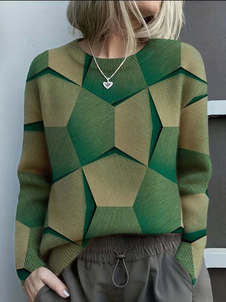 Isadora | Geometric Knit Sweater