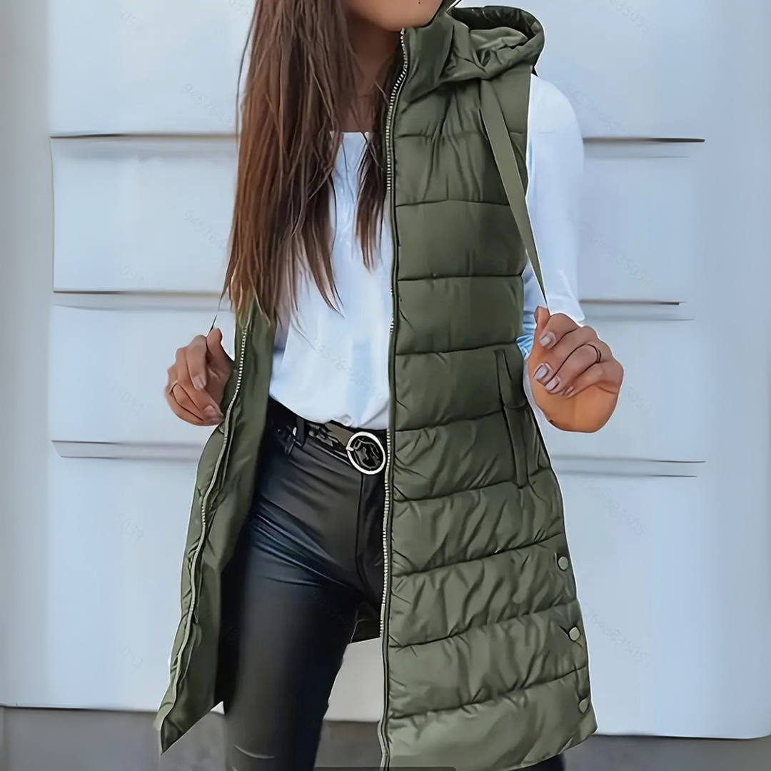 Sabrina | Hooded Lightweight Puffer Vest