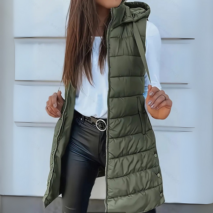Sabrina | Hooded Lightweight Puffer Vest
