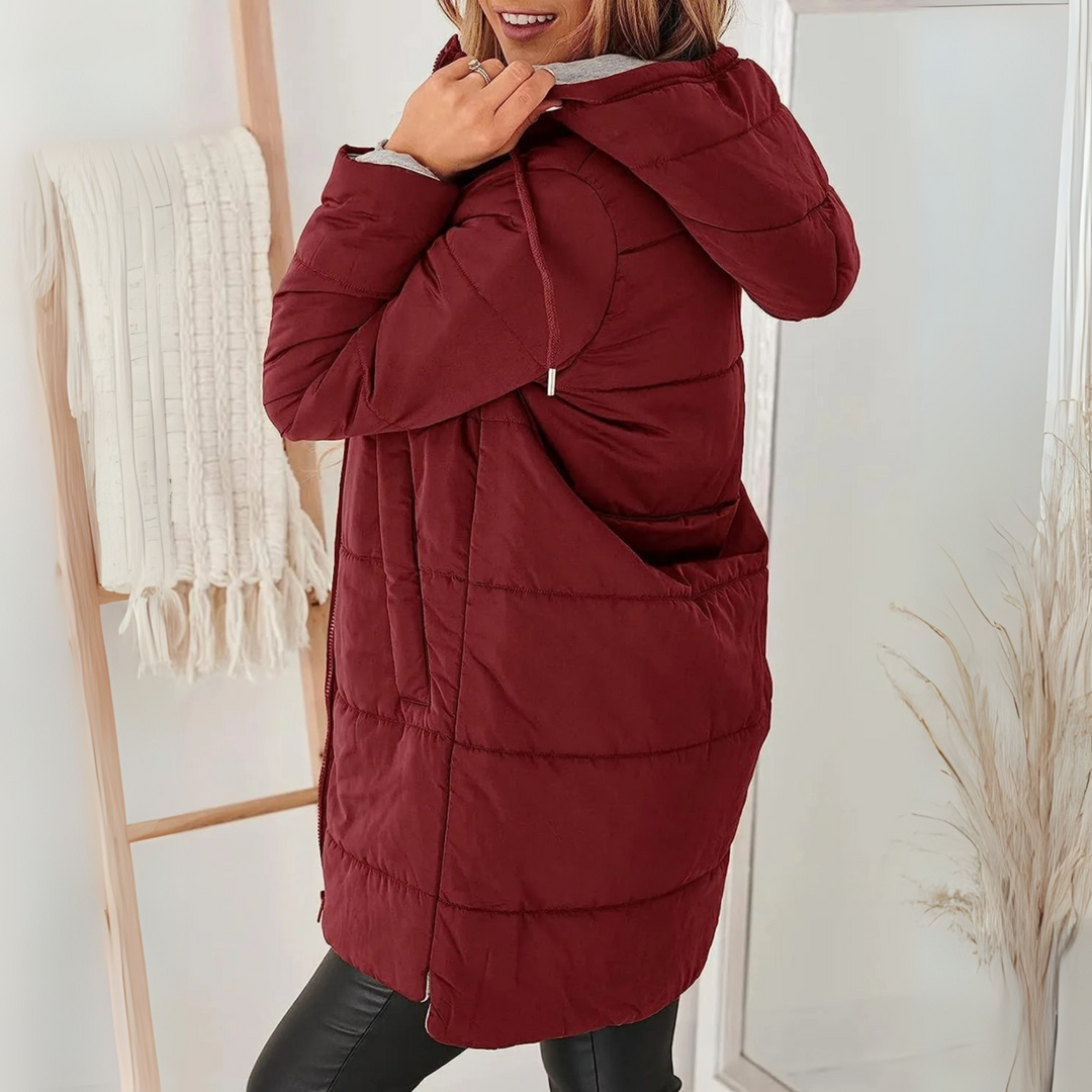 Amara | Warm Hooded Winter Jacket