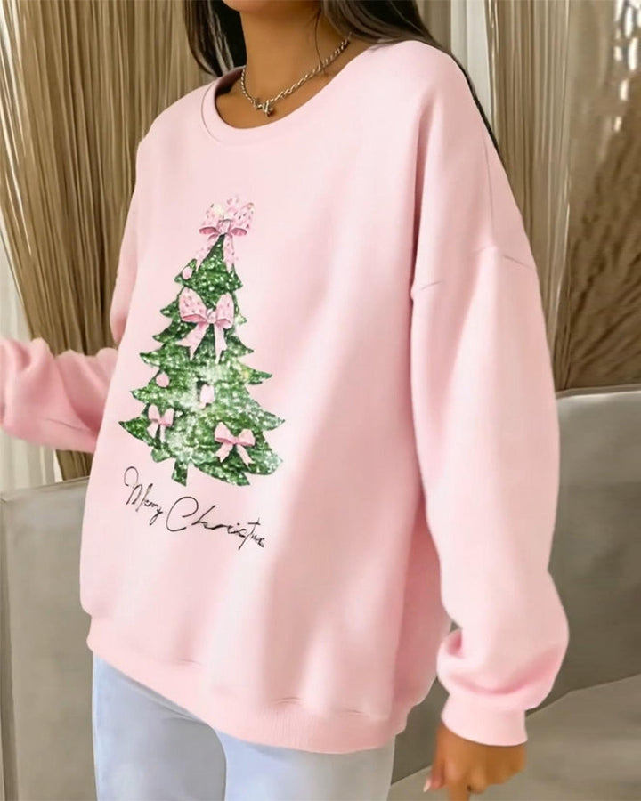 Elise | Festive Christmas Print Sweatshirt