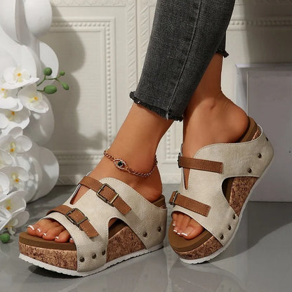 Serhat - Fashionable Orthopedic Sandals with Platform and Wedge