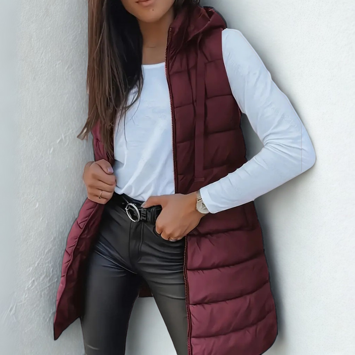 Sabrina | Hooded Lightweight Puffer Vest