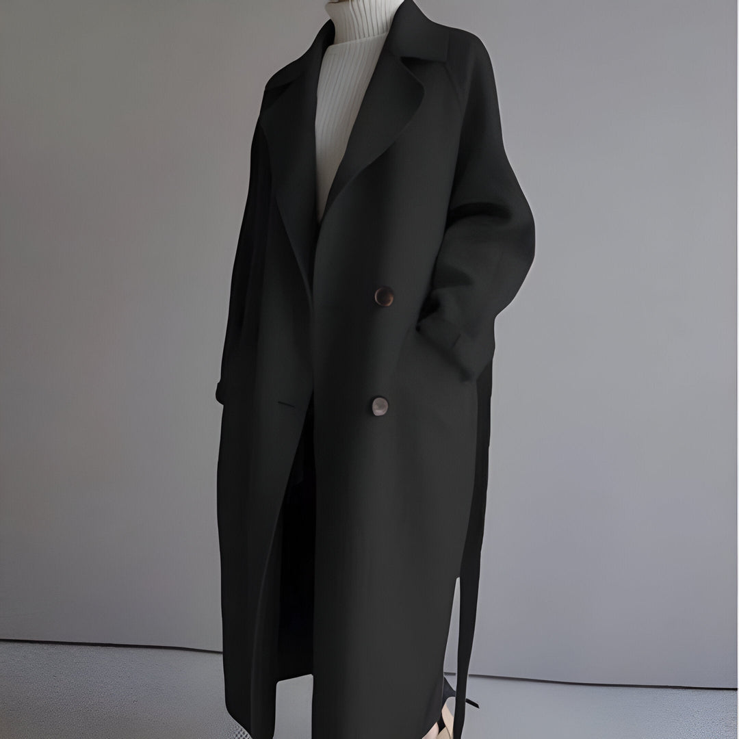 Amélie | Classic Belted Wool Coat