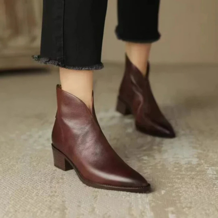Celeste | Luxury Low Heel Ankle Boots