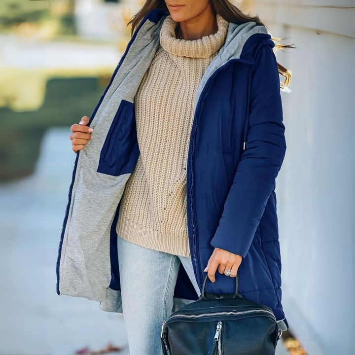 Amara | Warm Hooded Winter Jacket