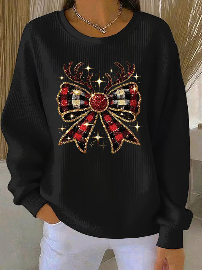 Juliette | Festive Bow Detail Sweater