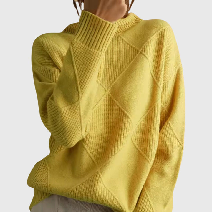 Marina | Geometric Knit Sweater