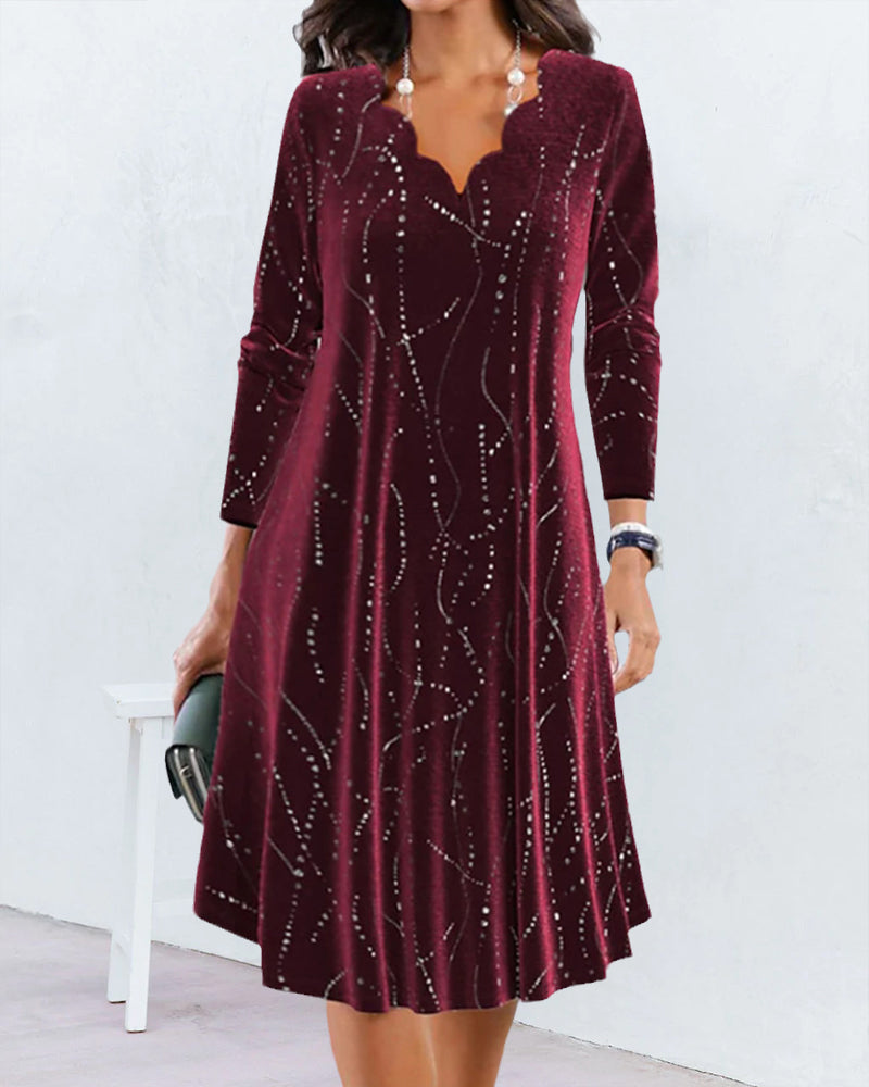 Elara | Elegant V-neck Dress