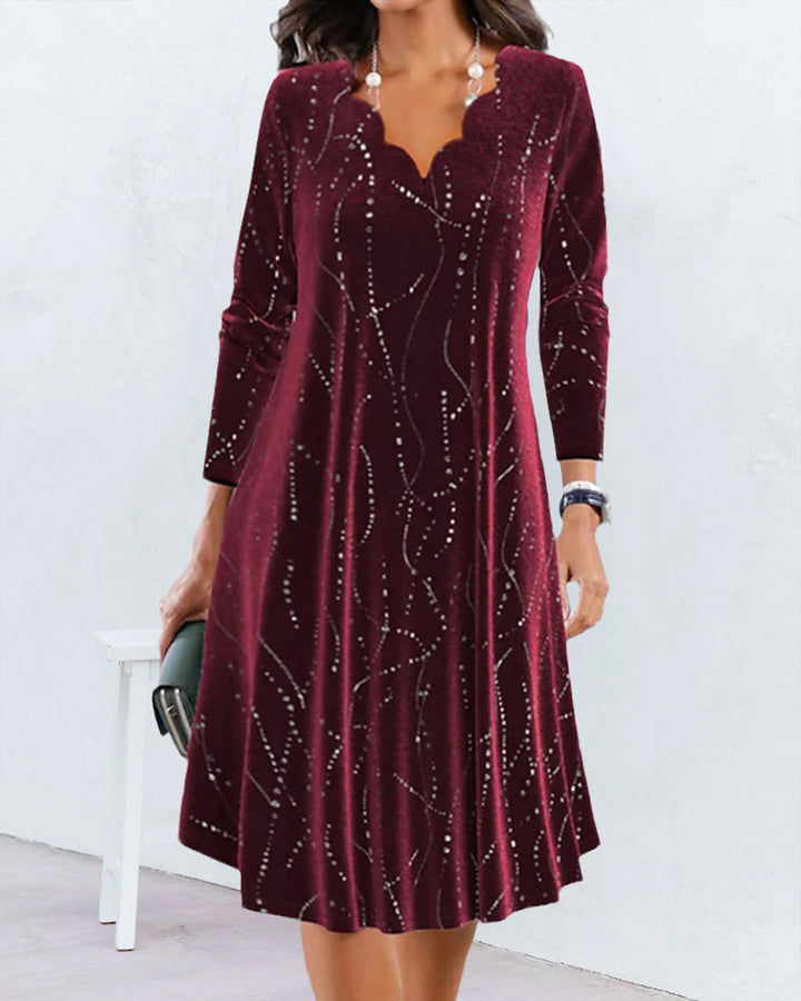 Elara | Elegant V-neck Dress