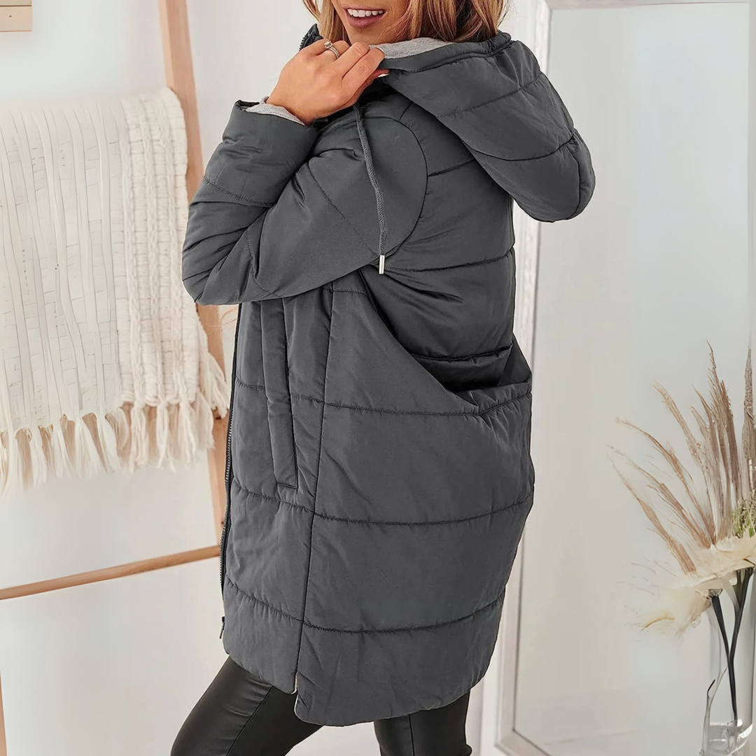 Amara | Warm Hooded Winter Jacket